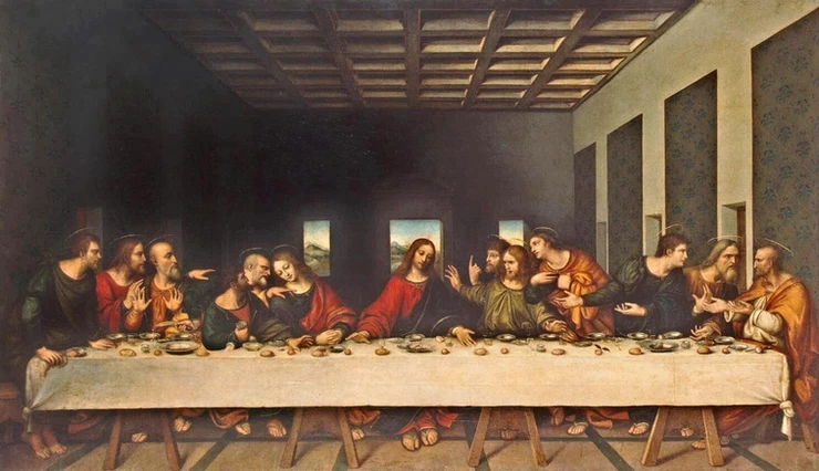 Giampietrino, The Last Supper, 1520 -- copy of Leonardo's Last Supper