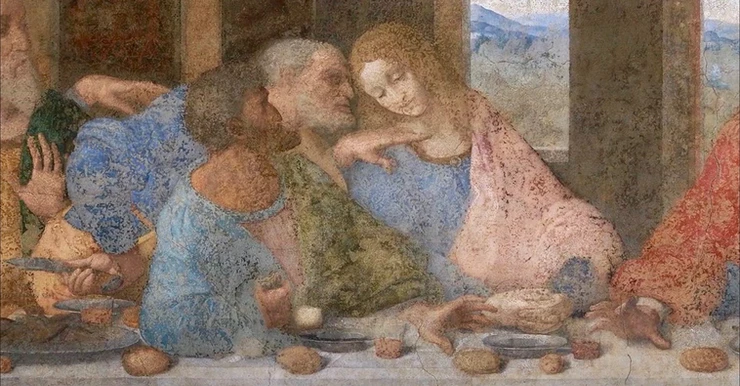 detail of Leonardo da Vinci's The Last Supper