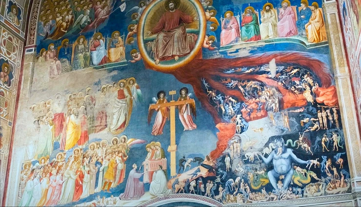 Giotto's massive fresco, The Last Judgment in the Scrovegni Chapel