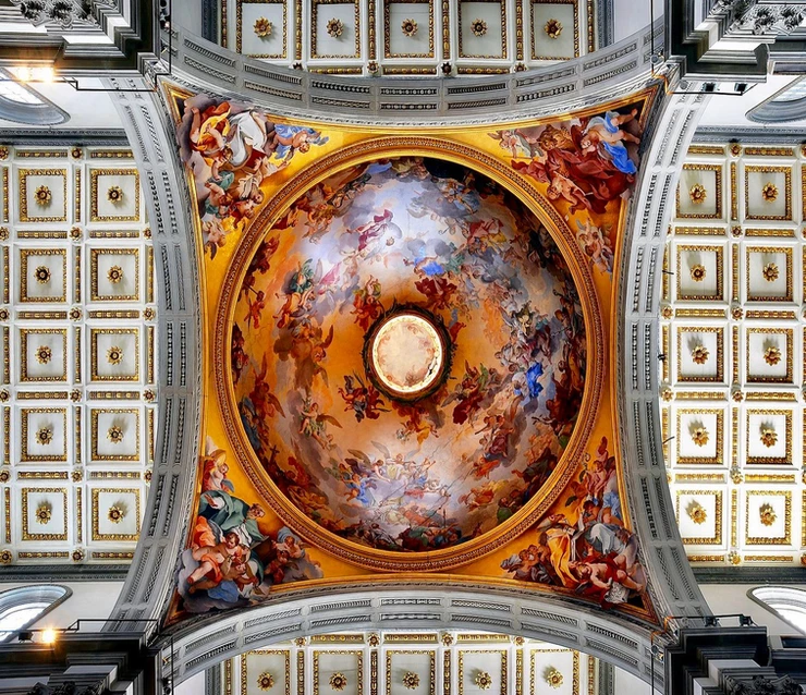 the dome in the apse