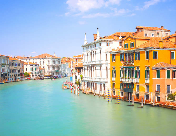 the grand canal in Venice Italy