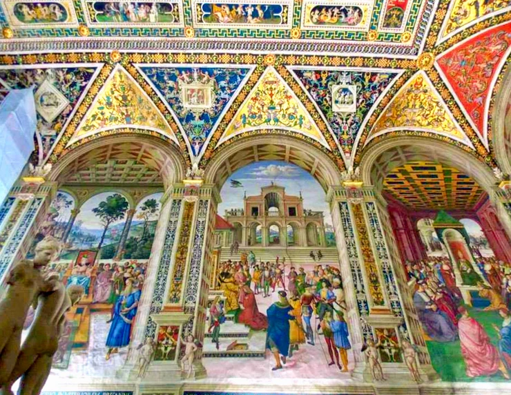 Pinturucchio frescos in the Piccolomini Library