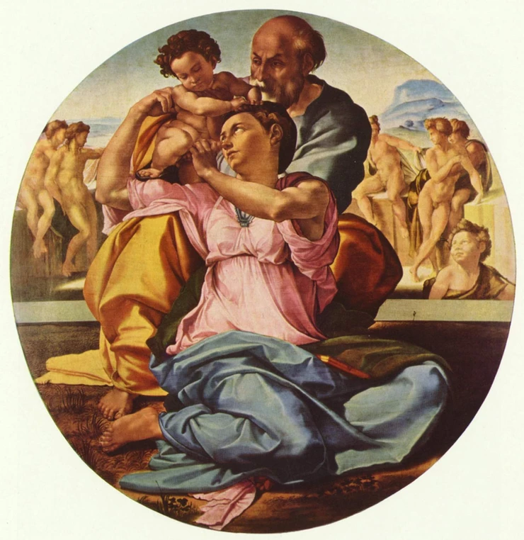 Michelanglo's Doni Tondo at the Uffizi