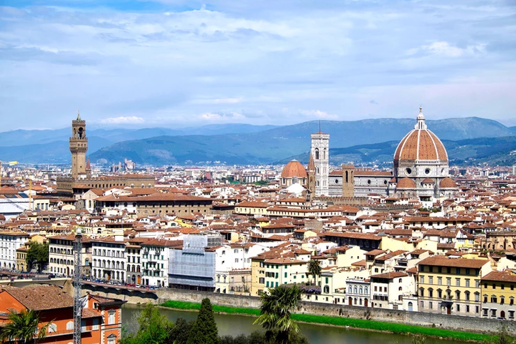 view from the Piazzale Michelangelo in Florence