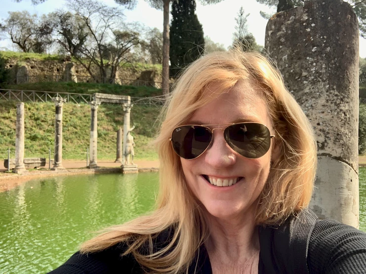 me at the Canopus of Hadrian's Villa