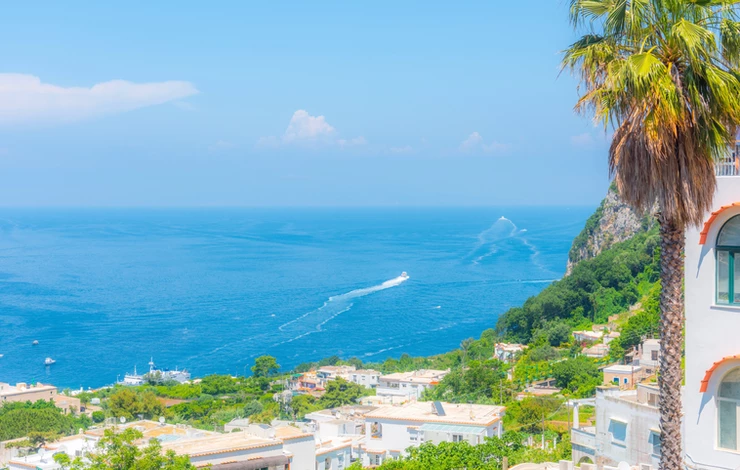 the dramatic coastline of Capri