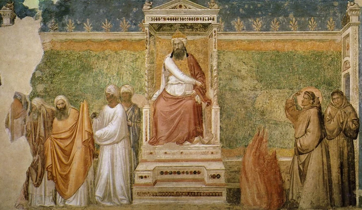 Giotto fresco in the Basilica of San Francisco