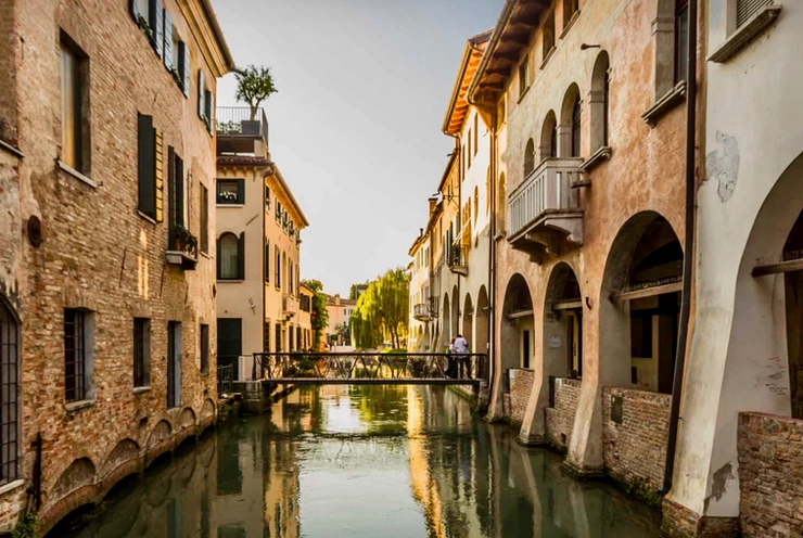 canals in Treviso Italy