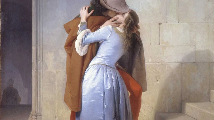 Francesco Hayez, The Kiss, 1859 -- in the Pinacoteca di Brera