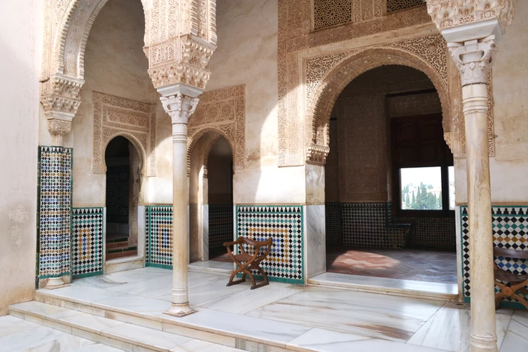 courtyard in the Nasrid Palace of Granada's Alhambra 