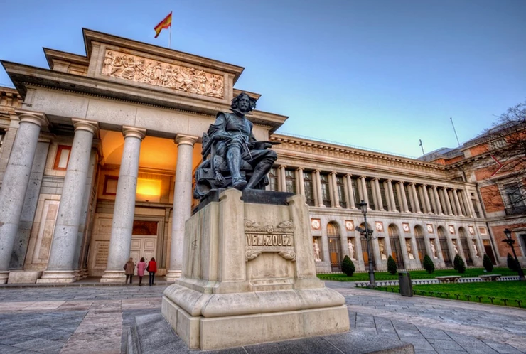 the Velazquez entrance to the Prado Museum, a must visit landmark in Spain for art lovers