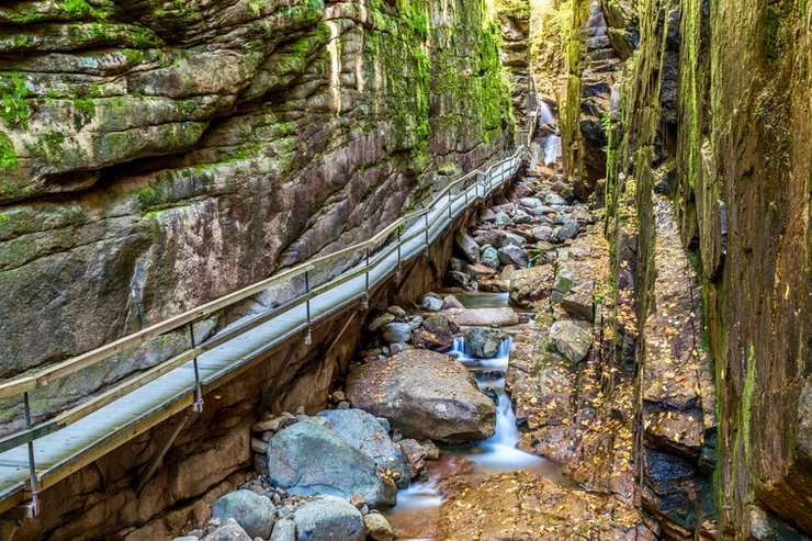 Flume Gorge in Franconia Notch State Park