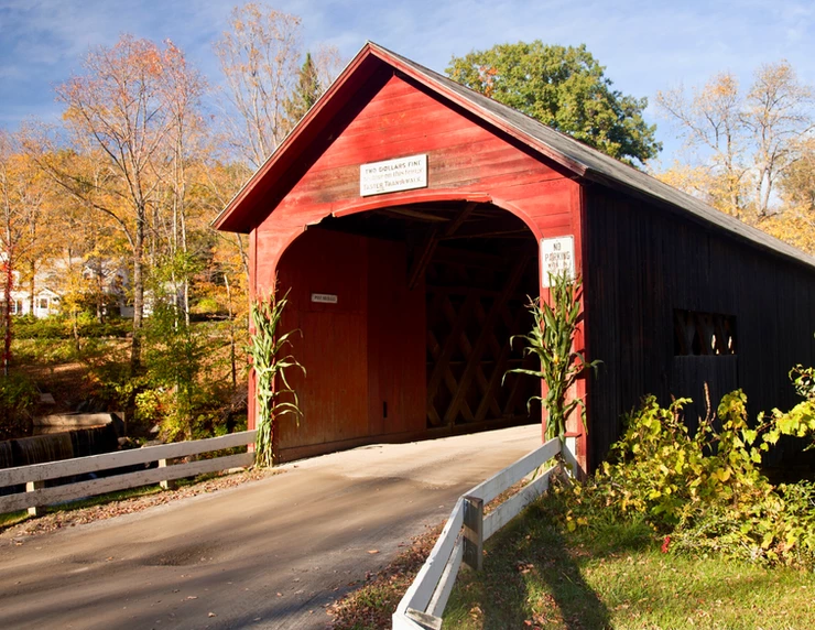 Green River covered bridge in Guilford