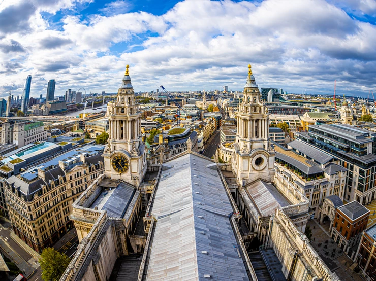 view from the rooftop of St. Paul's Cathedral