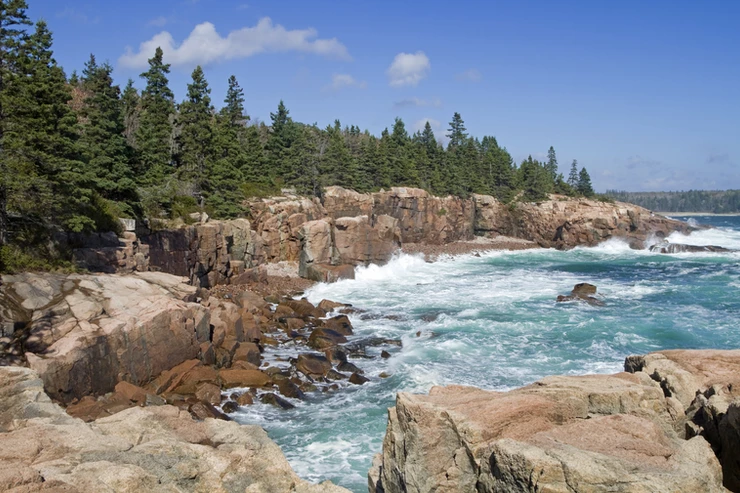 Thunder Hole, a must see site in Maine's Acadia National Park