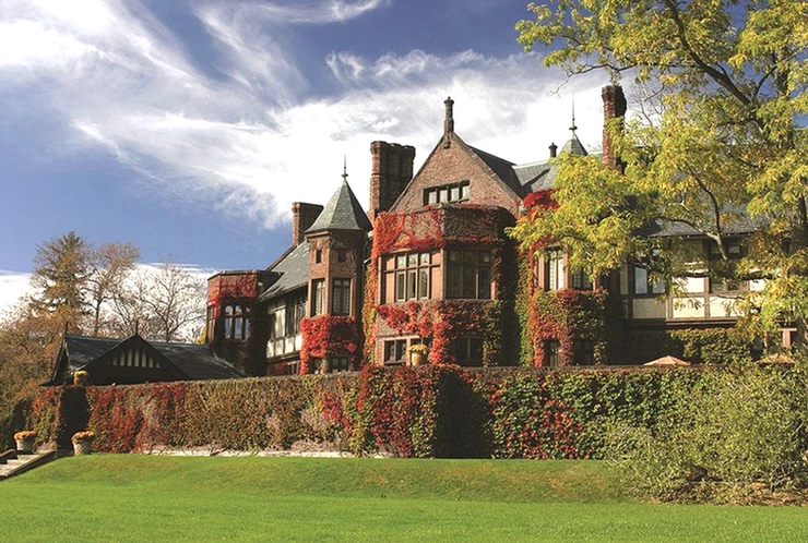 the elegant Blantyre hotel, one of 12 remaining Gilded Age mansions in the Berkshires