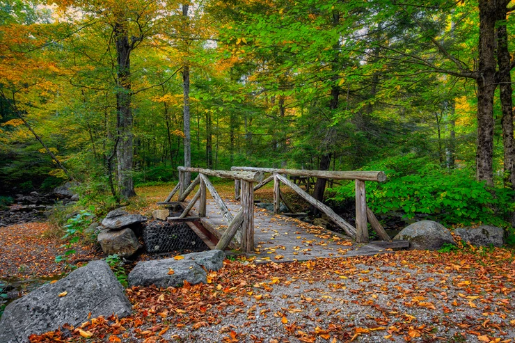 early fall at Macedonia Brook State Park in Kent Connecticut