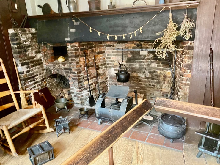 kitchen in the Paul Revere House on the Freedom Trail
