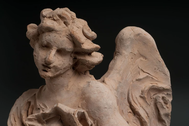 a Bernini terracotta angel, used as a model for his sculptures