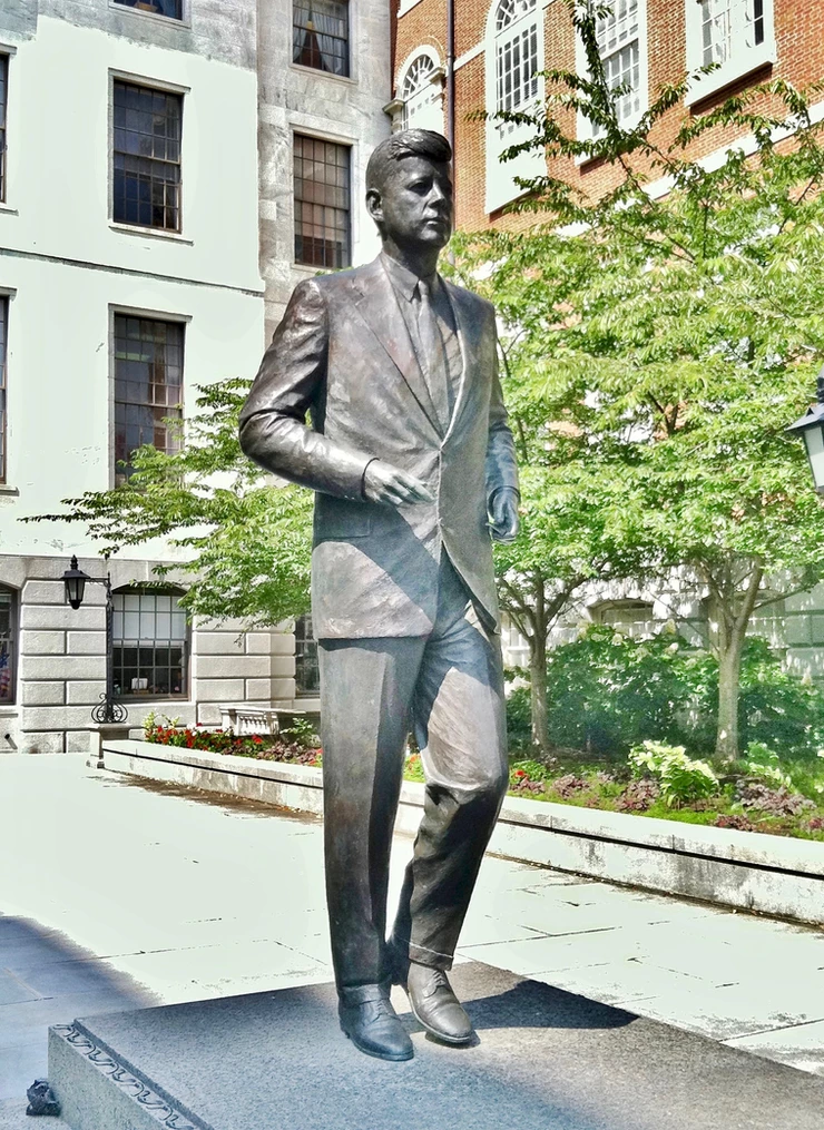 JFK statue by Isabel McIlvan, 1990