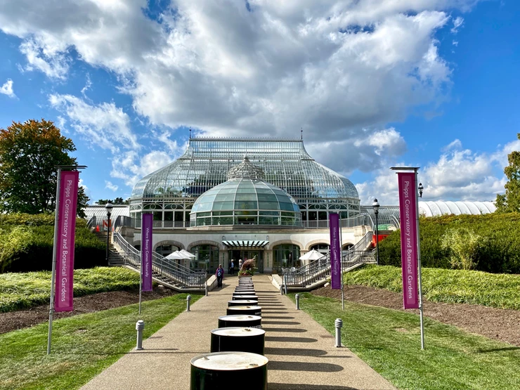 the "crystal palace" that is Phipps Conservatory 