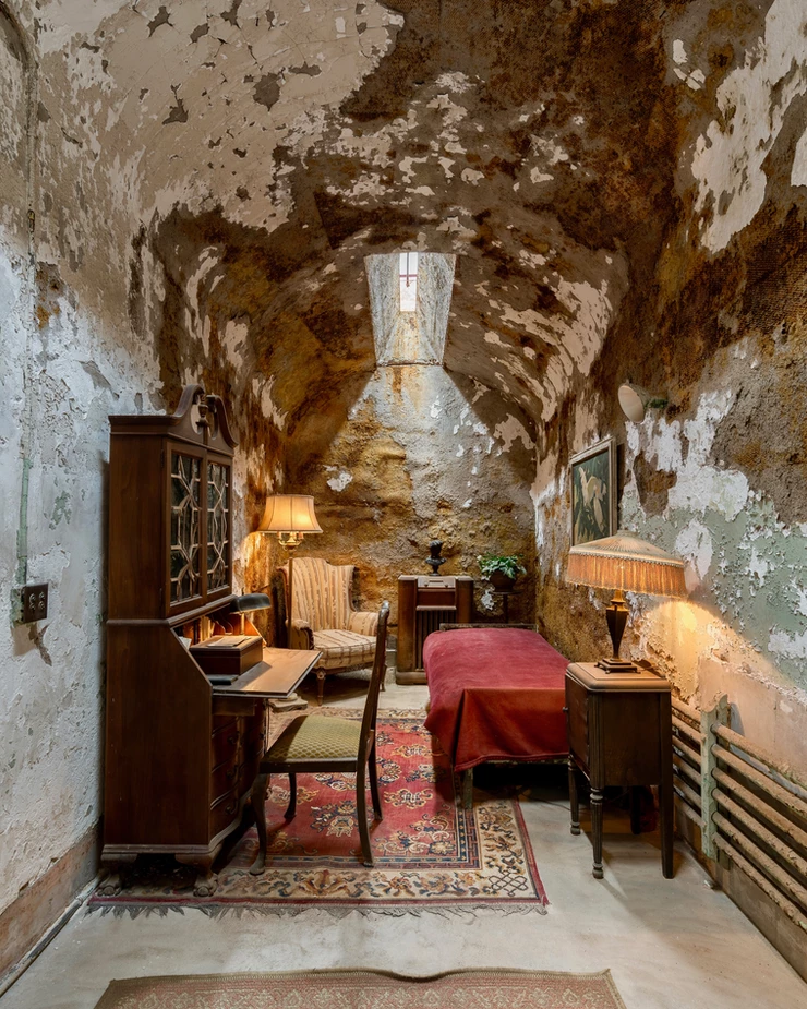 Al Capone's cell at the Eastern State Penitentiary in Philadelphia 