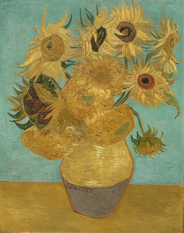 Van Gogh, Sunflowers, 1988-89