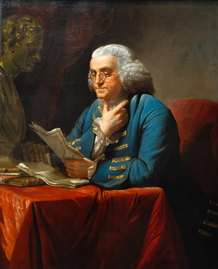 David Martin, Benjamin Franklin, 1767