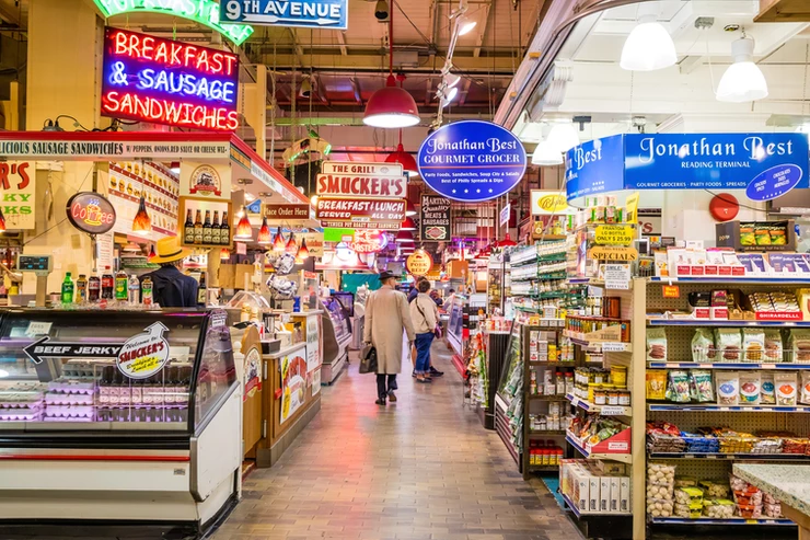 Reading Terminal Market in downtown Philly