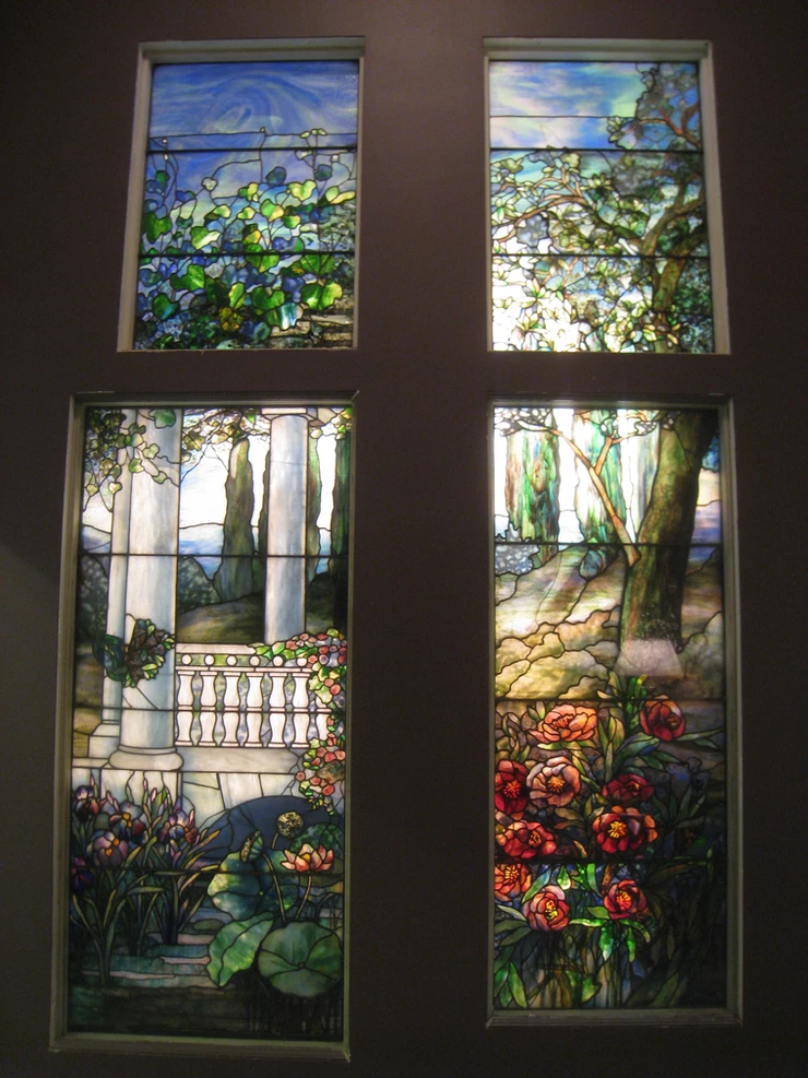 Tiffany stained glass windows at the Carnegie Museum of Art