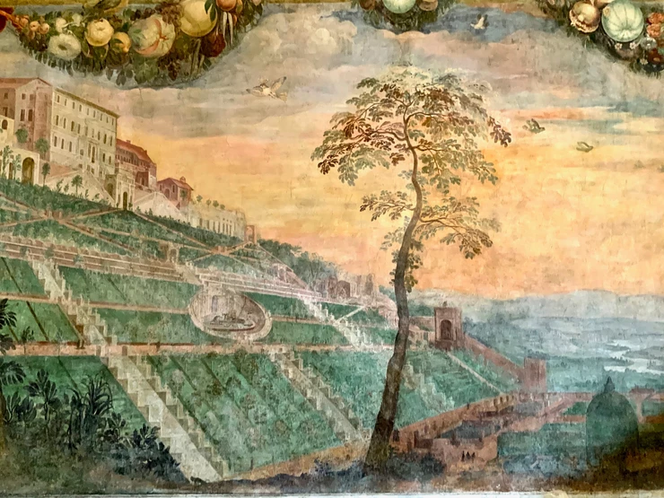 fresco depicting Villa d'Este