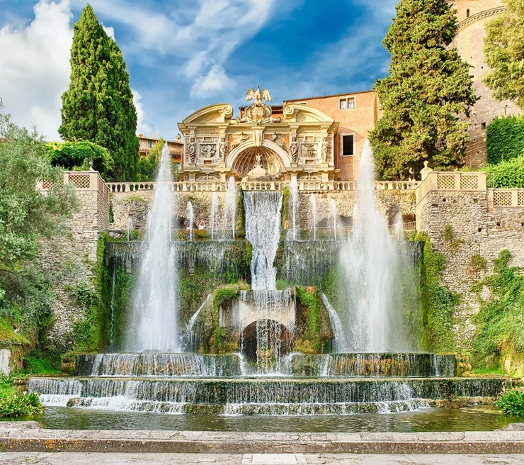 the Fountain of Neptune at Villa d'Este