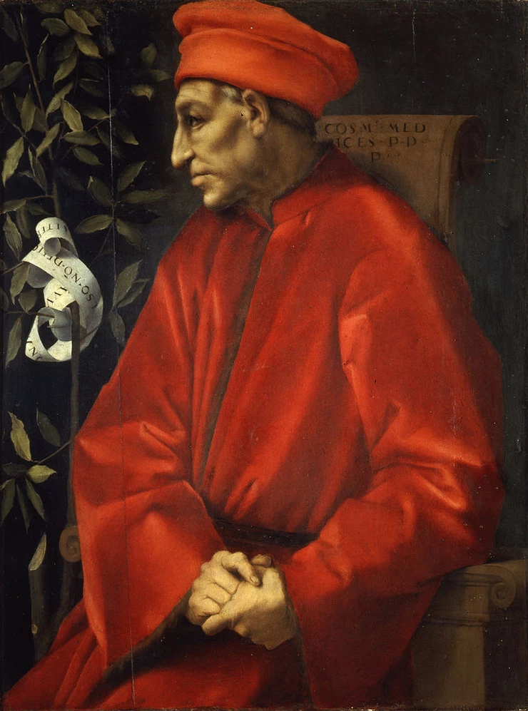 Pontormo, Cosimo the Elder, 1520 -- in the Uffizi Gallery