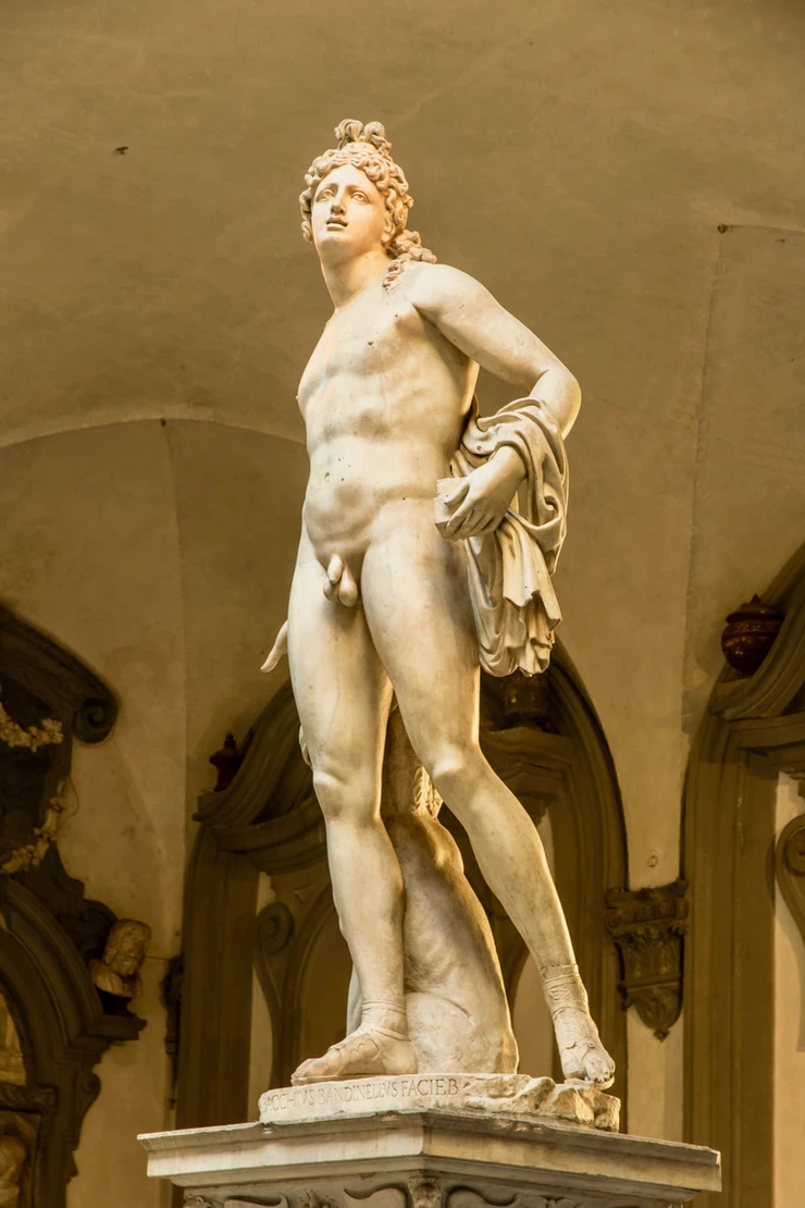 Baccio Bandinelli, Orpheus, 1519 -- in the palace courtyard