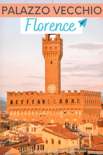 Pinterest pin for guide to the Palazzo Vecchio