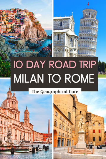 ultimate 10 day itinerary for a road trip from Milan to Venice