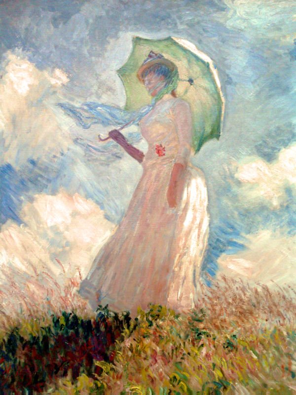 Monet's Woman with a Parasol