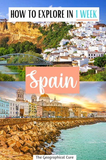 six sample one week itineraries for Spain