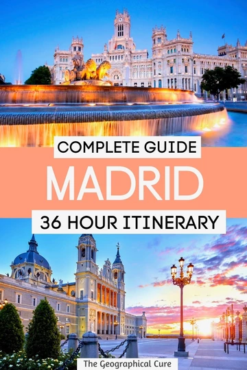 Pinterest pin for 2 days in Madrid itinerary