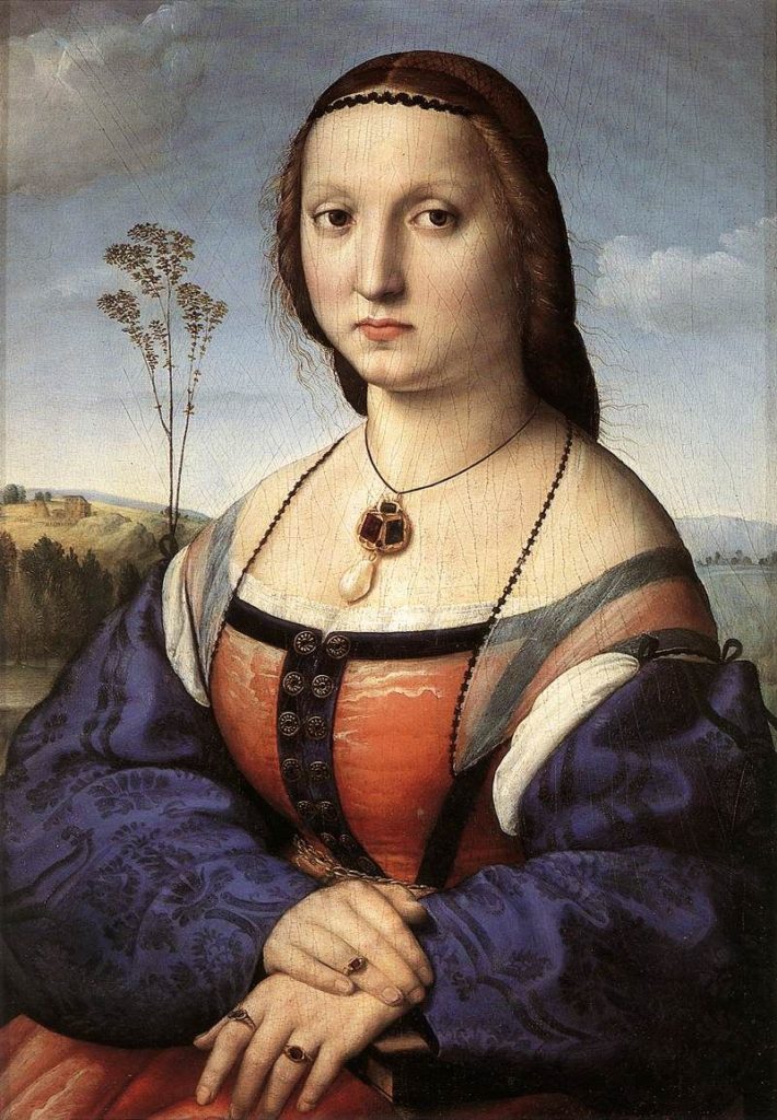 Raphael portrait of Maddalen Doni