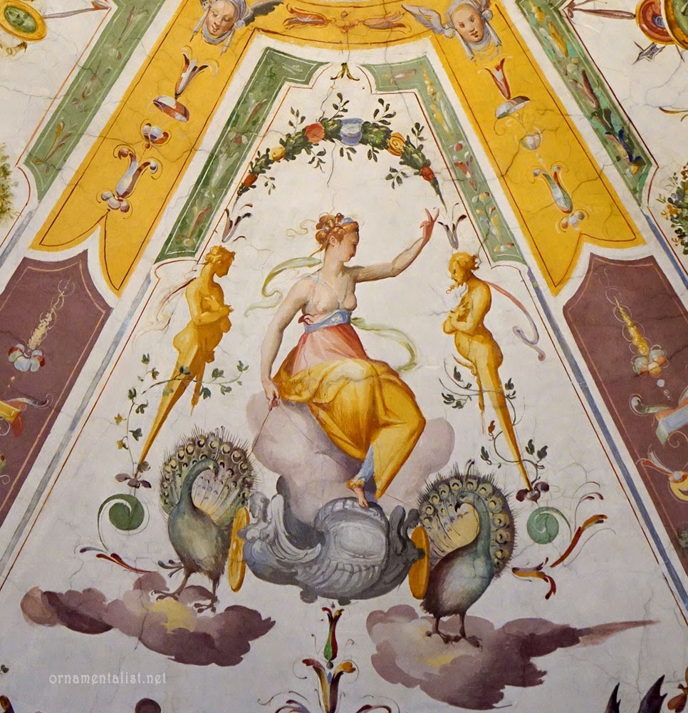 grotesque fresco in the Uffizi