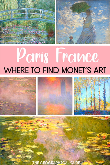 guide to the Claude Monet trail in Paris
