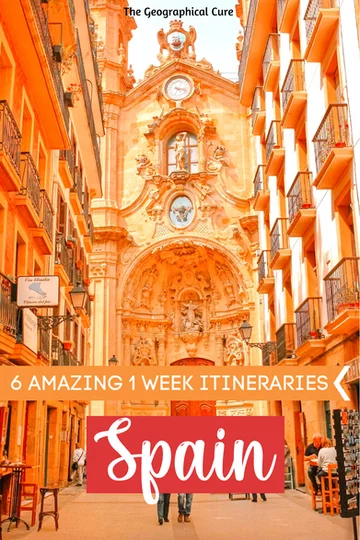 one week in Spain itineraries