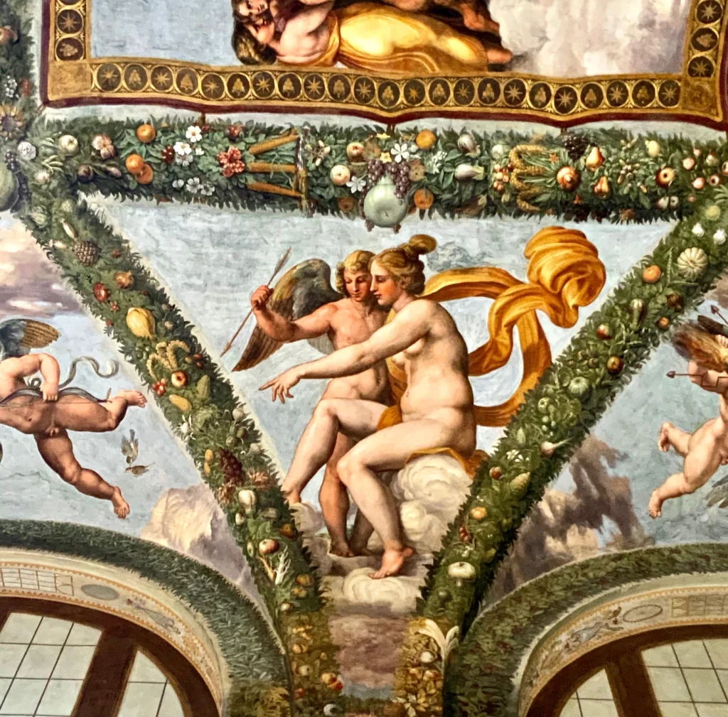 frescos in the Villa Farnesina