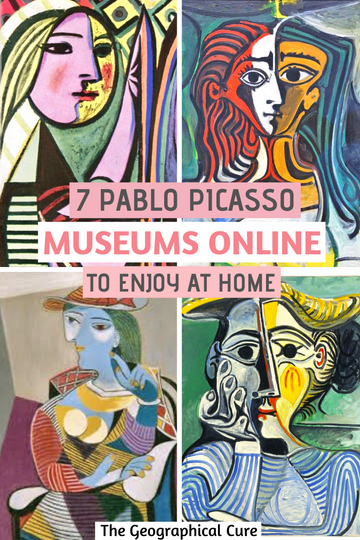 Pinterest pin for guide to the Picasso museums in Europe