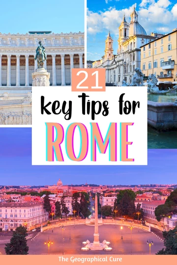 key must know tips for visiting Rome Italy
