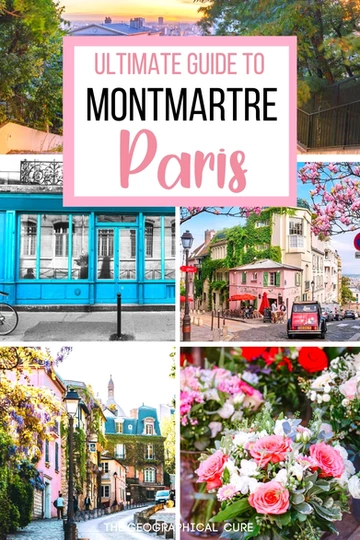 pin for top attractions and best things to do and see in Montmartre