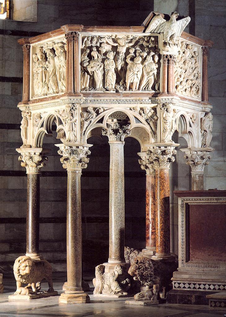 Pisano Pulpit Pisa Baptistery