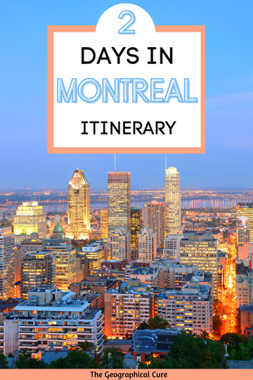pin for 2 days in Montreal itinerary