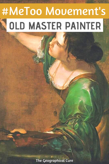 Pinterest pin for the life and paintings of Artemisia Gentileschi